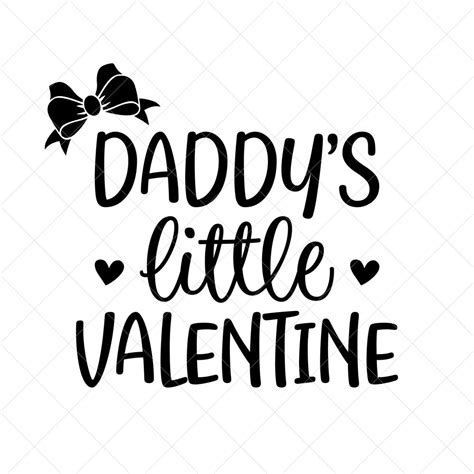 Download Free Daddy's Valentine - SVG, JPG, PNG Cameo